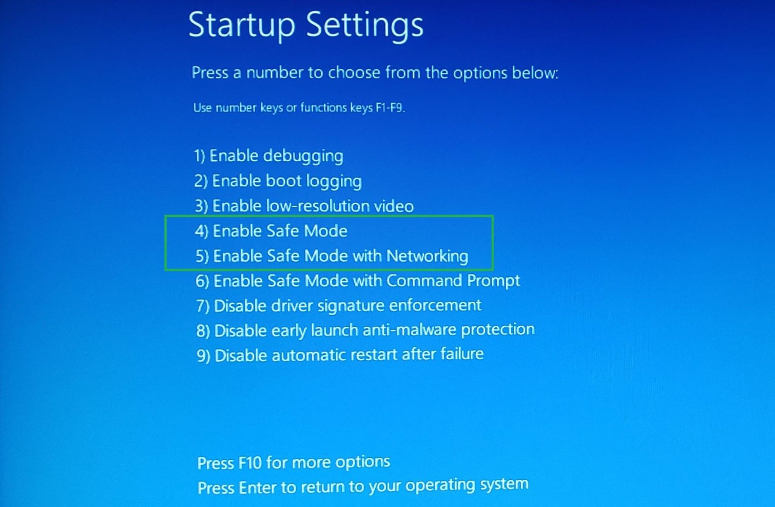 Hướng dẫn kích hoạt chế độ Safe Mode