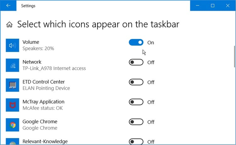 Icon volume biến mất trên Windows 10? Đây là cách để bạn “triệu hồi” nó lại