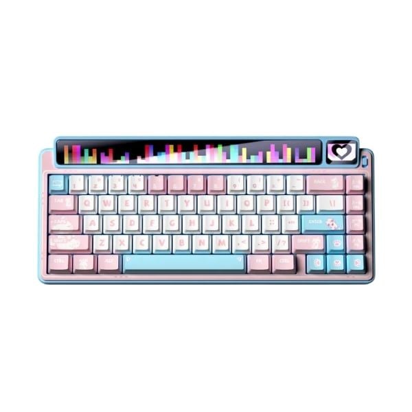 GEARVN - Bàn phím Leobog AMG65 TM (Màu hồng + trắng + xanh dương/ Jadeite switch) AMG6505
