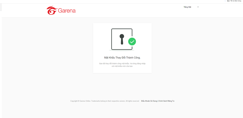 GEARVN - Hướng dẫn đổi mật khẩu Garena