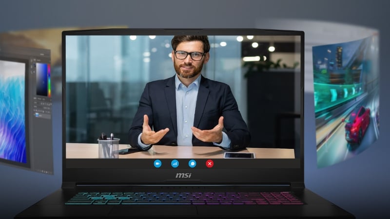 Màn hình MSI Katana 15 HX B14WGK có tần số quét 165Hz