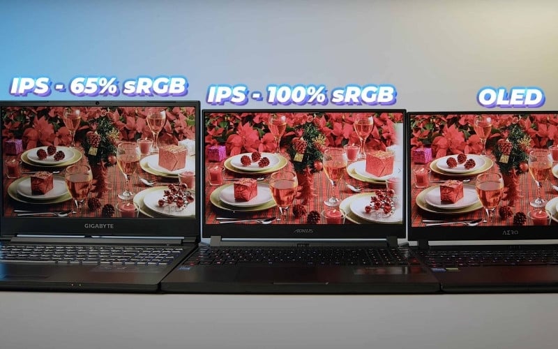 Chọn laptop có độ phủ màu cao