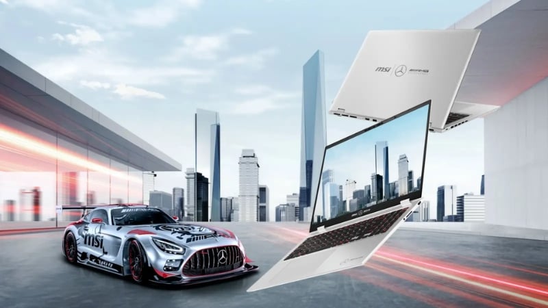 MSI Prestige 16 AI+ Mercedes AMG có thiết kế độc quyền
