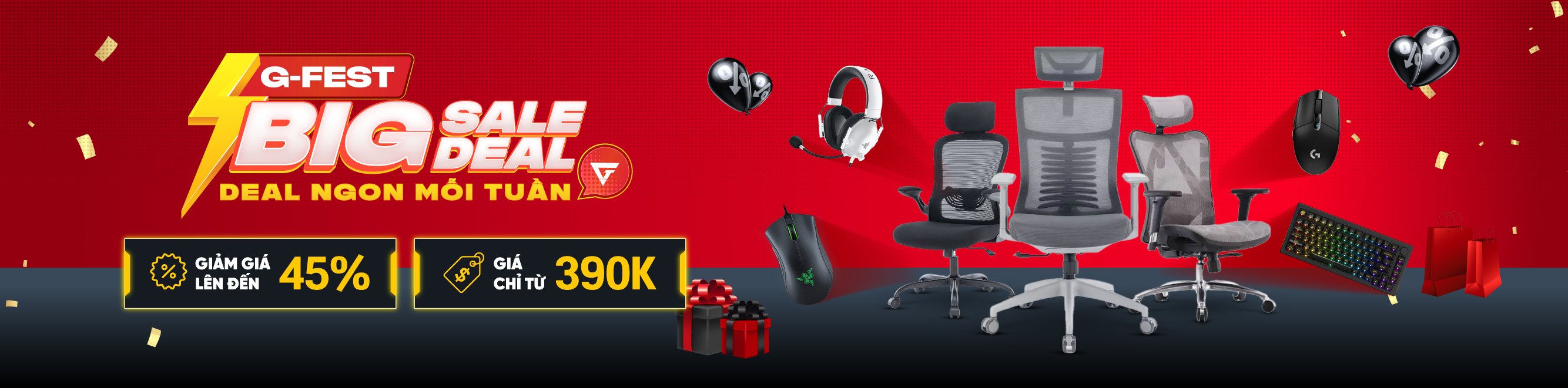 Gaming gear ưu đãi sốc Mua 1 tặng 1 - Quà tặng lên đến 2.600.000đ - LadiPage