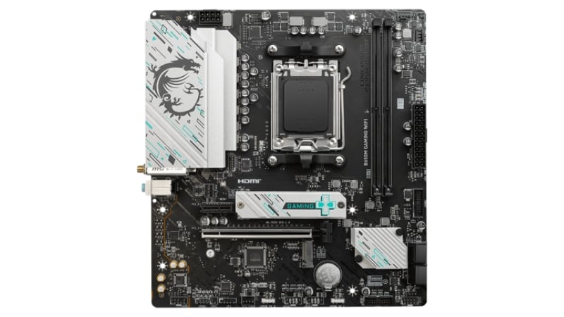 MSI B650M GAMING WIFI (DDR5) với góc nhìn tổng thể