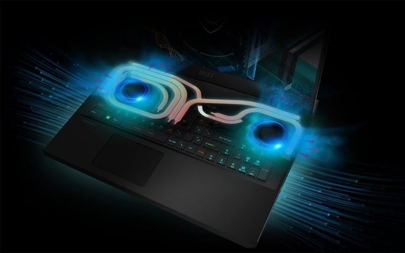 Hệ thống tản nhiệt tốt giữ nhiệt độ ổn định, tránh throttling, giúp laptop duy trì hiệu năng cao và hoạt động bền bỉ