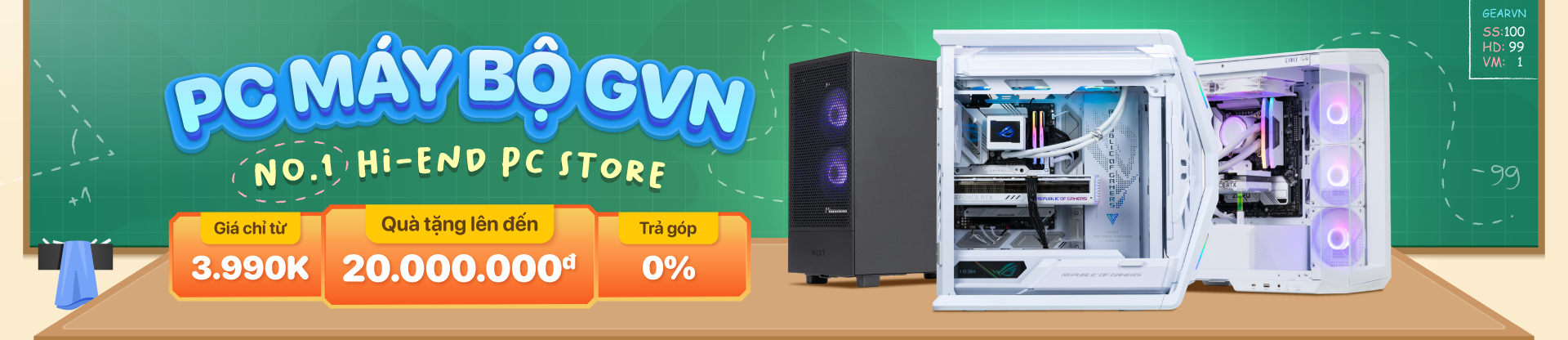 PC Gaming, build PC chính hãng, giá rẻ, trả góp 0% | GEARVN.COM - LadiPage