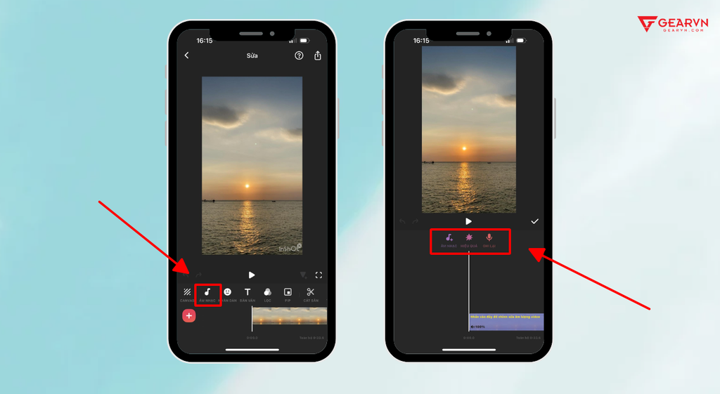 phần mềm cắt ghép video trên điện thoại