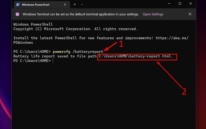 Hệ thống sẽ tự động tạo một tệp báo cáo và trả về bạn đường dẫn