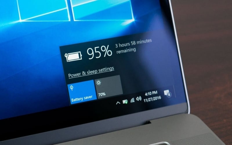 Khi thực hiện các tác vụ nhẹ nhàng, hãy bật chế độ Battery Saver