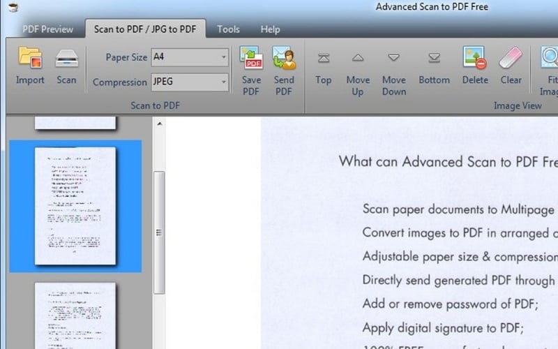 Advanced Scan to PDF Free