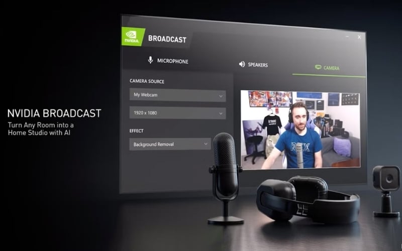 NVIDIA Broadcast - Công nghệ AI cho webcam
