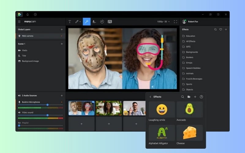 ManyCam - Phần mềm webcam ảo đa năng