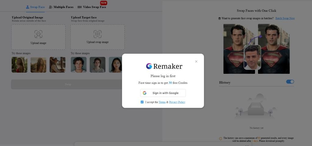 remaker ai swap face