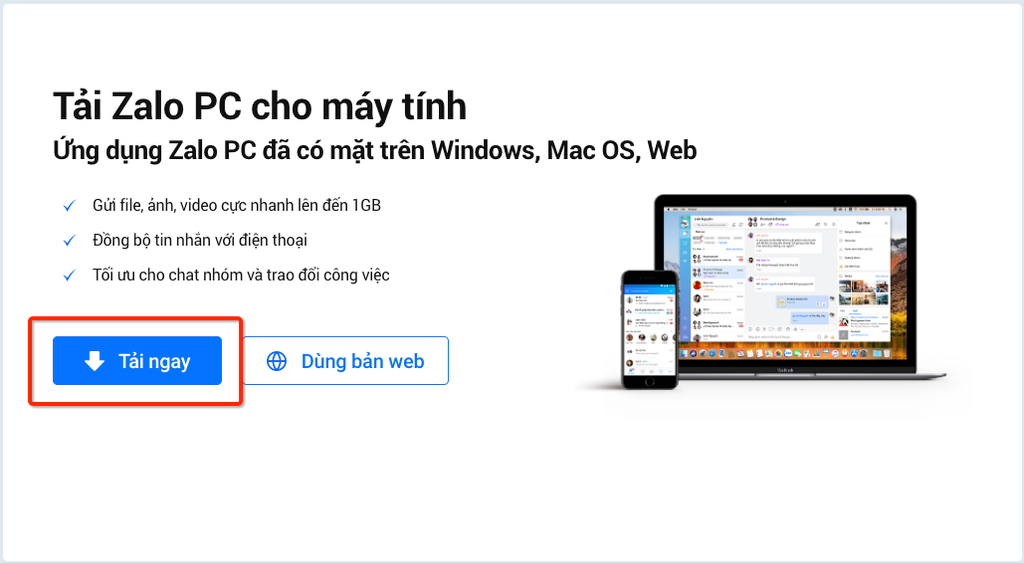 tải zalo pc