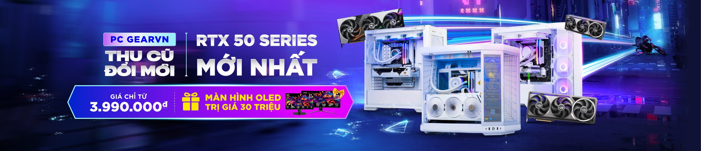 PC Gaming, máy tính để bàn chính hãng, giá rẻ, trả góp 0%