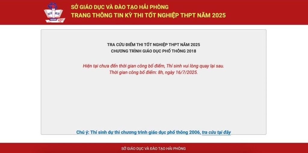 tra cứu điểm thi THPT 2025 qua Sở GD&ĐT địa phương
