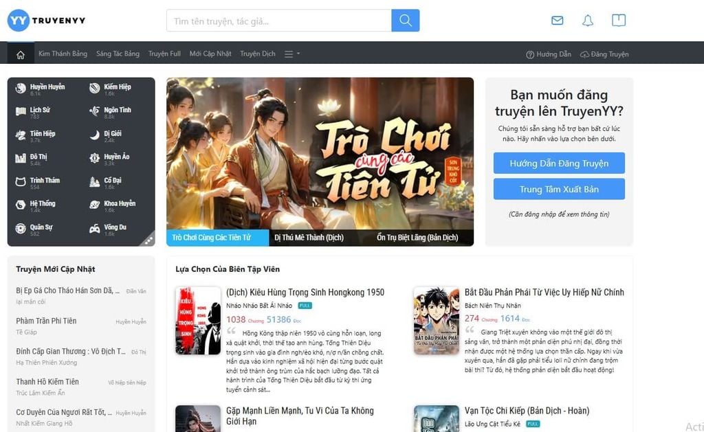 web đọc truyện miễn phí