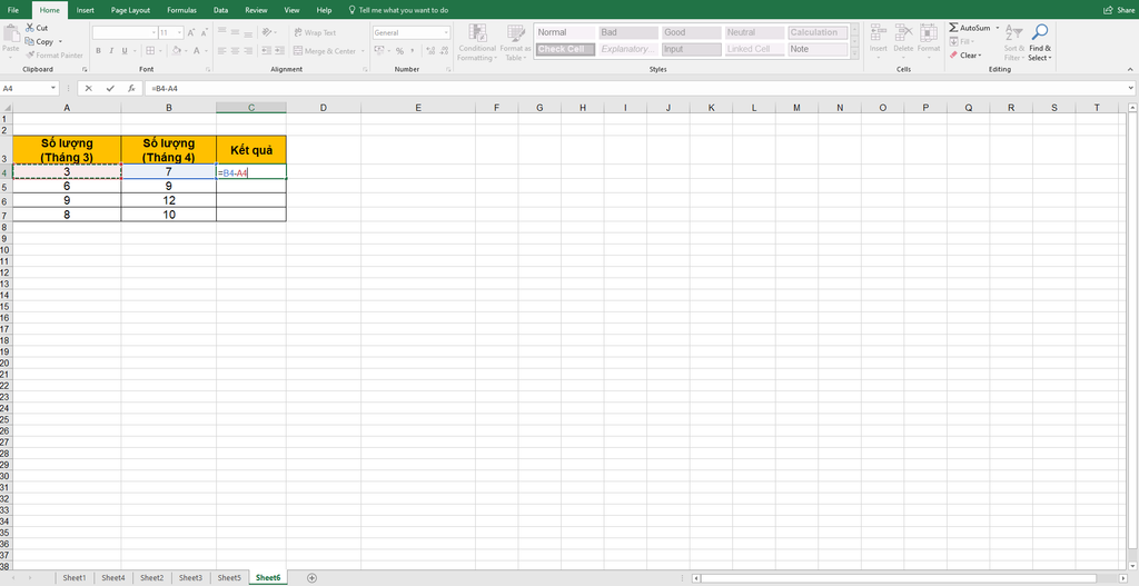 GEARVN-Cách sử dụng hàm trừ trong Excel hiệu quả 2024