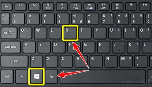 Windows + R