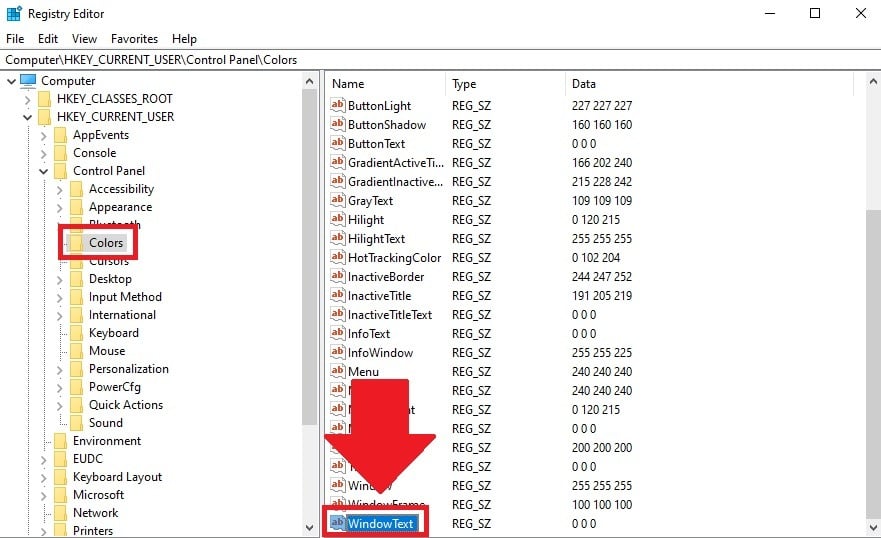 Hướng dẫn thay đổi màu sắc chữ mặc định để giúp giao diện Windows 10 ấn tượng hơn - GEARVN