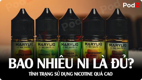 Bao Nhiêu Ni Là Đủ? Tình Trạng Sử Dụng Nicotine Quá Cao