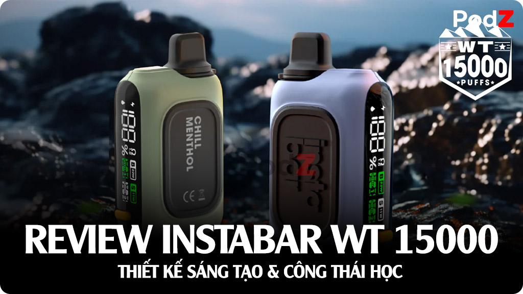 Review Insabar WT 15000 - Pod 1 Lần Mang Thiết Kế Công Thái Học