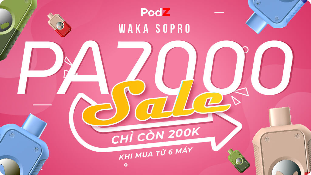 Săn Deal WAKA soPro PA7000 Pod 1 Lần Siêu Hời