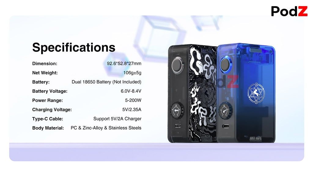 REVIEW LOST VAPE CENTAURUS P200 BOX MOD - PODZ VIỆT NAM