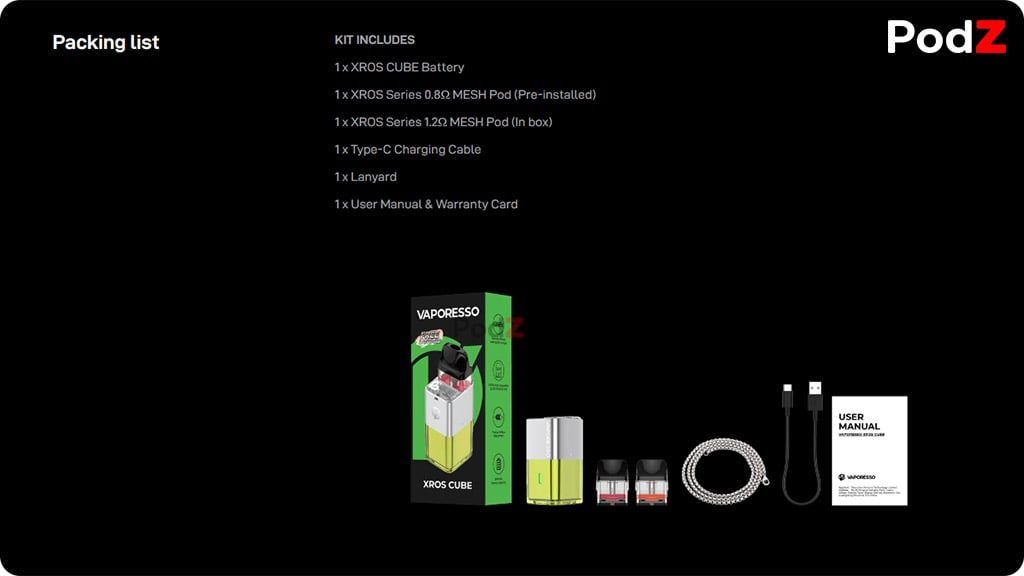 REVIEW VAPORESSO XROS CUBE POD KIT - PODZ VIỆT NAM