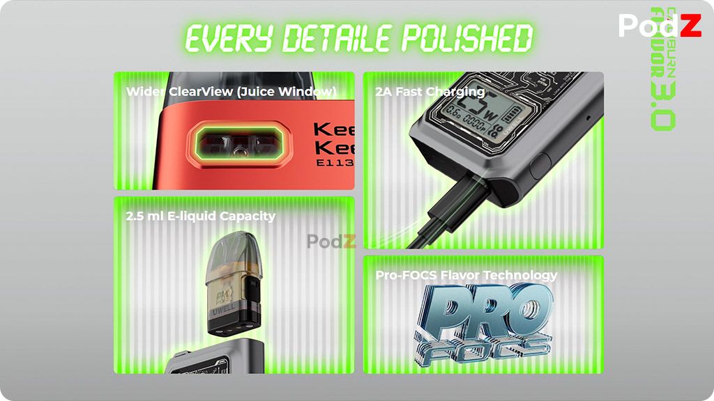 REVIEW UWELL CALIBURN GK3 POD SYSTEM KIT - PODZ VIỆT NAM