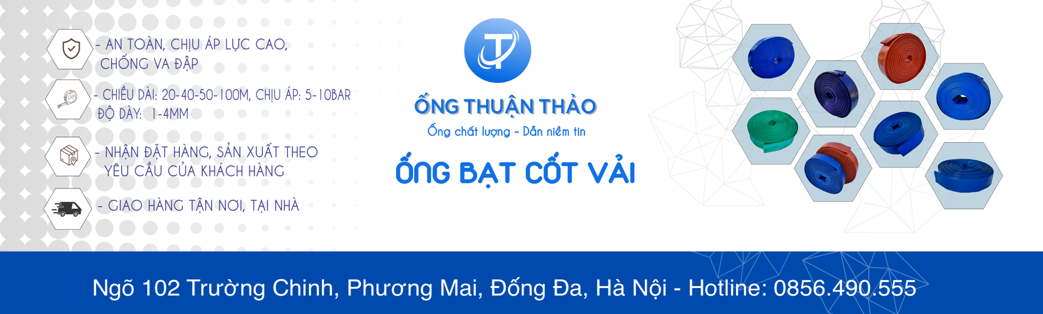 Ống bạt vàng cam