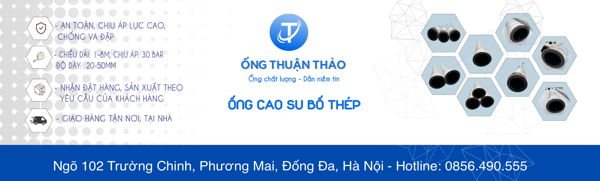ỐNG CAO SU BỐ THÉP