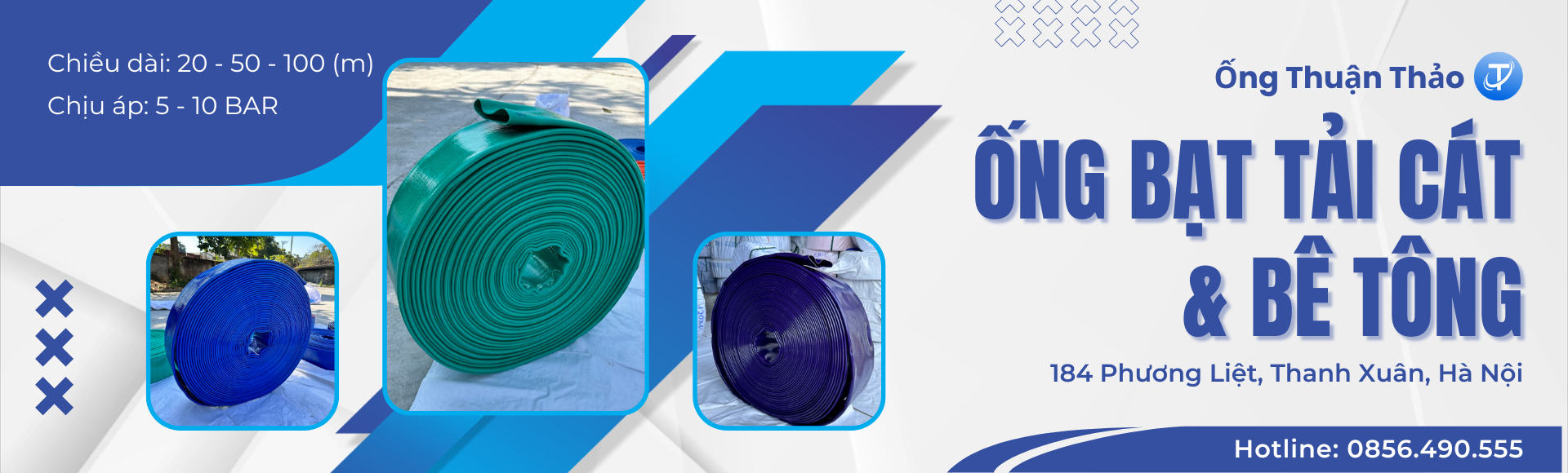 Ống bạt tải cát bê tông