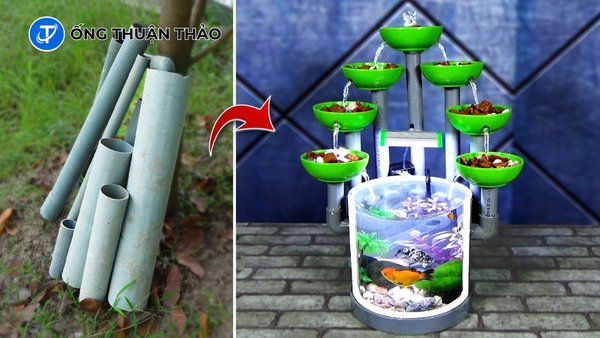 Thi Công Hệ Thống Nước Hồ Cá Mini Bằng Ống Nhựa PVC: Dễ Làm 1