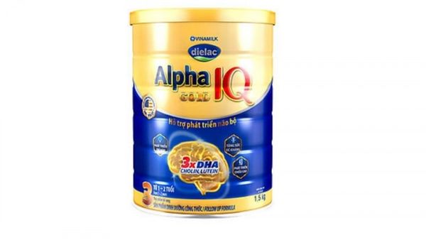 Sữa Dielac Alpha Gold IQ gấp 3 lần DHA giúp bé phát triển trí não tốt hơn