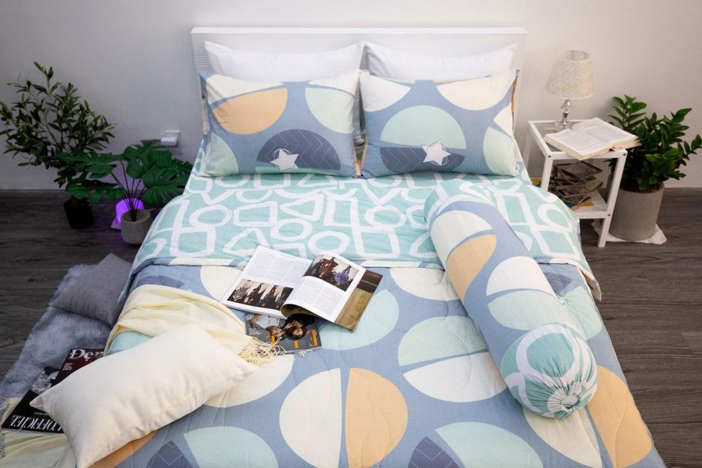 BỘ RA GIƯỜNG NGỌC HẠNH BEDDING TƯNG BỪNG KHUYẾN MÃI