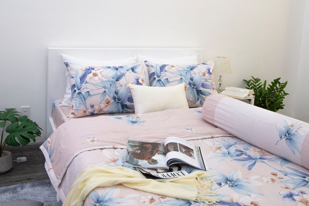 Những ưu điểm của drap giường chất liệu cotton lụa