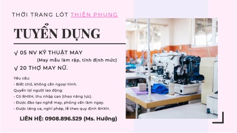 05 Kỹ Thuật may, 20 thợ may nữ
