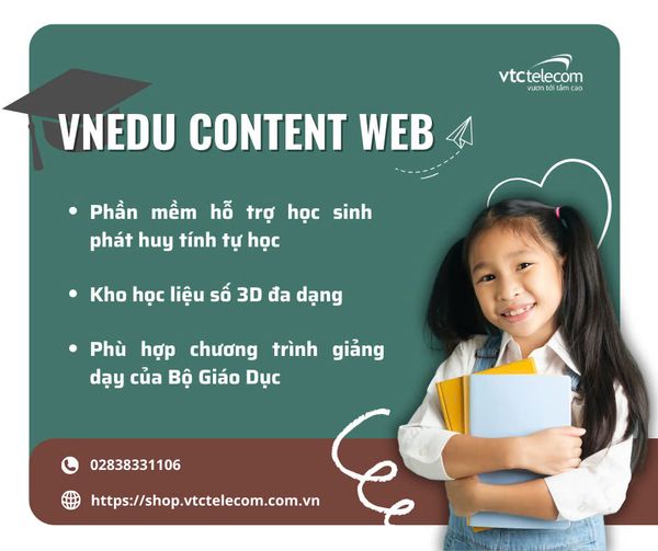 VN EDU Content Web - Nền tảng học tập số dành cho học sinh hiện đại
