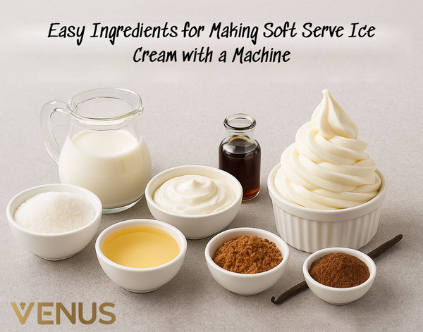 Easy Ingredients for Making Soft Serve Ice Cream with a Machine