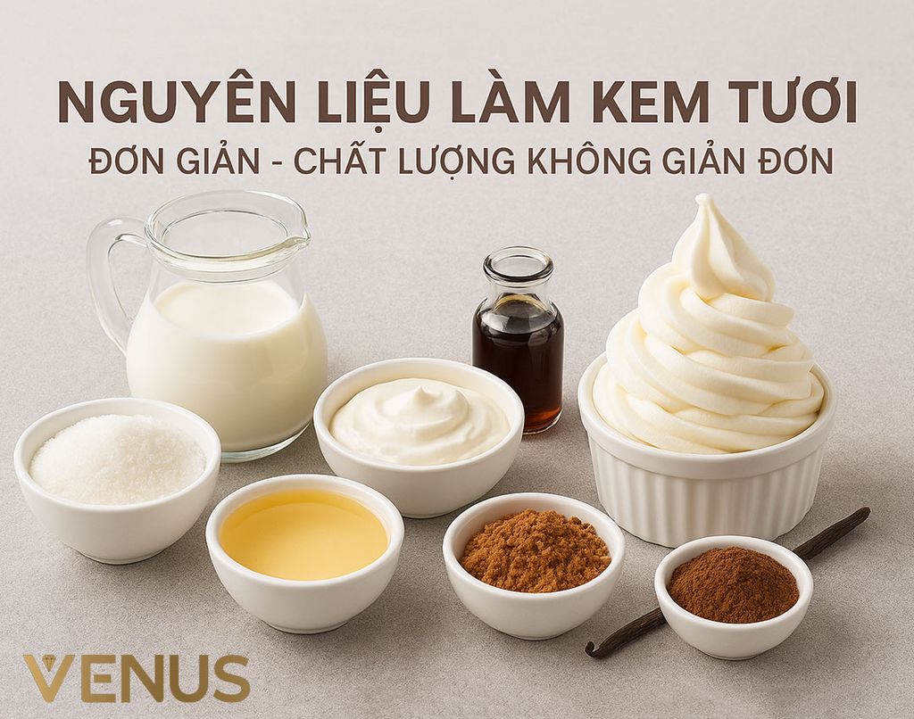 Tổng Hợp Nguyên Liệu Làm Kem Tươi Bằng Máy Siêu Dễ