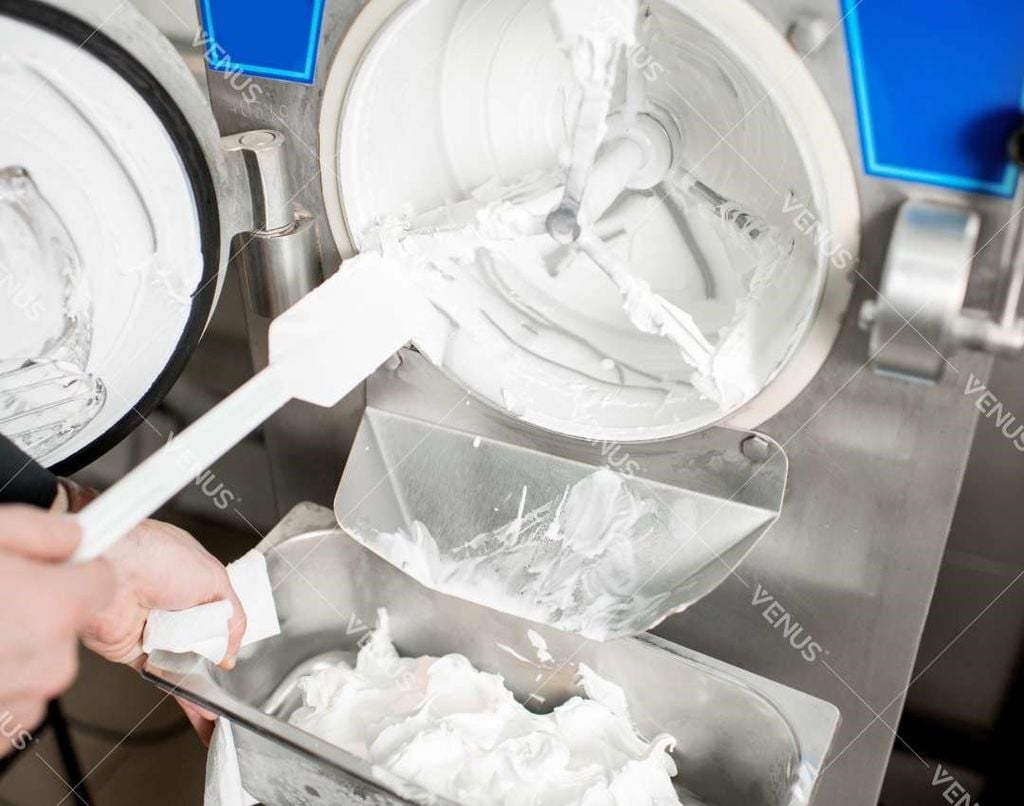 Applications of the hard ice cream machine Venus VHC120