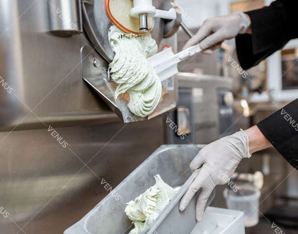 Applications of the hard ice cream machine Venus VHC50