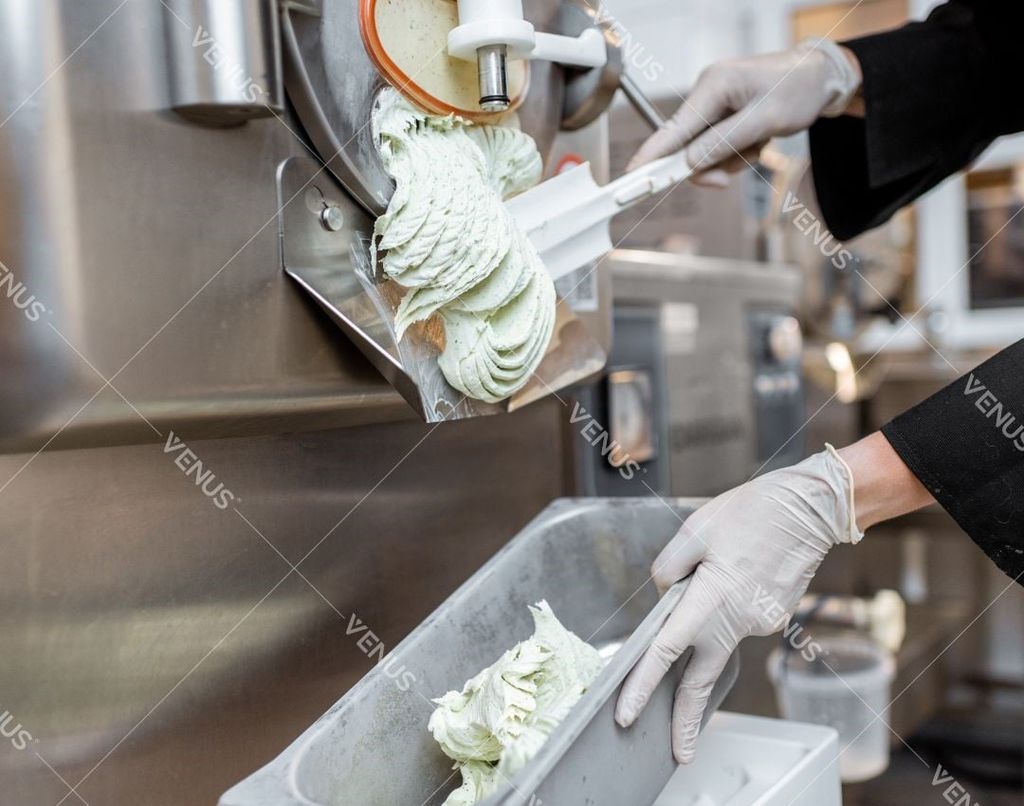 Applications of the hard ice cream machine Venus VHC50L