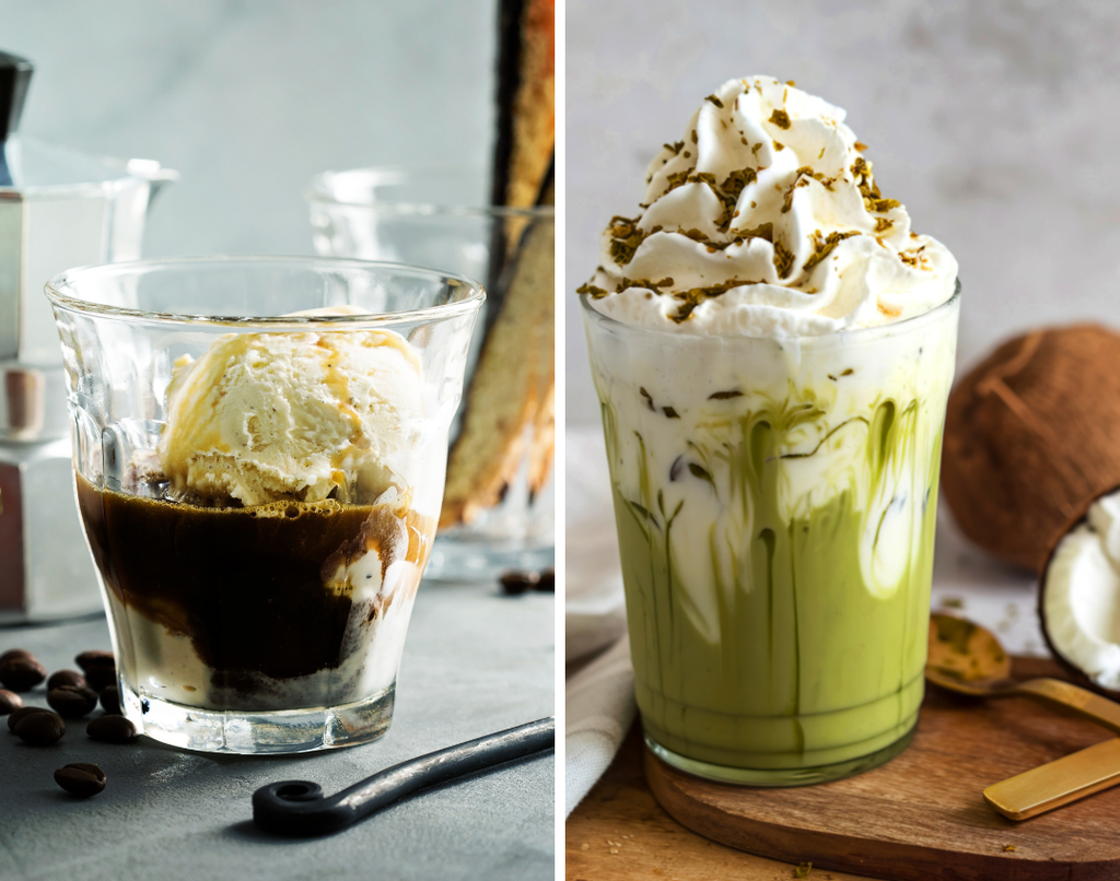 Biến tấu kem cứng với cafe - trà sữa trái cây
