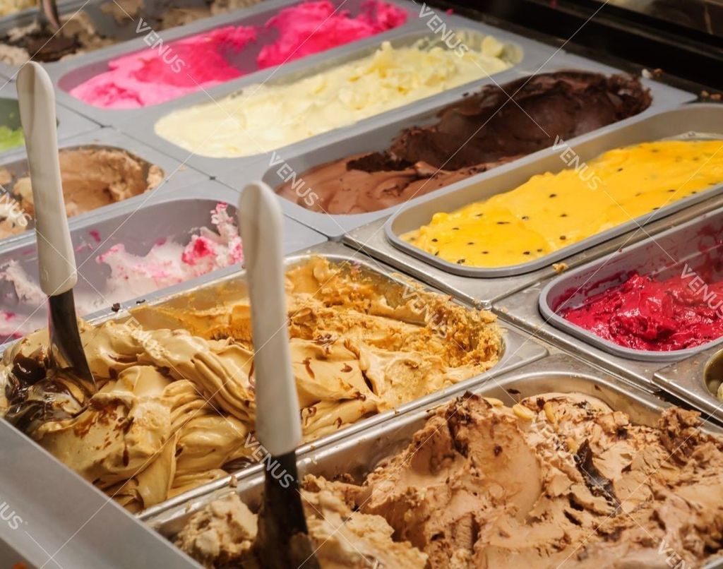 Delicious, smooth ice cream produced by the Venus VHC30L