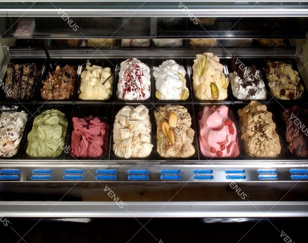 Delicious, smooth ice cream produced by the Venus VHC50L