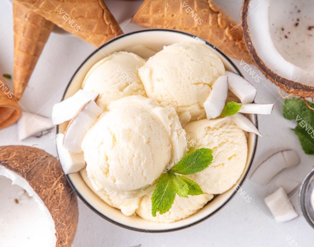 Delicious, smooth ice cream produced by the Venus VHC70L