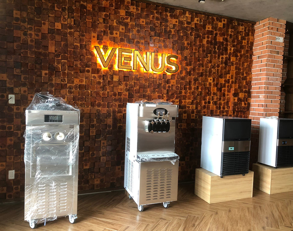Máy làm kem thương hiệu Venus - giá tốt phù hợp kinh doanh nhỏ